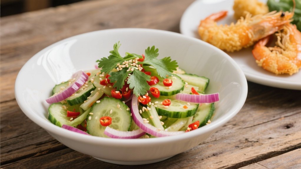 crisp tangy cucumber salad