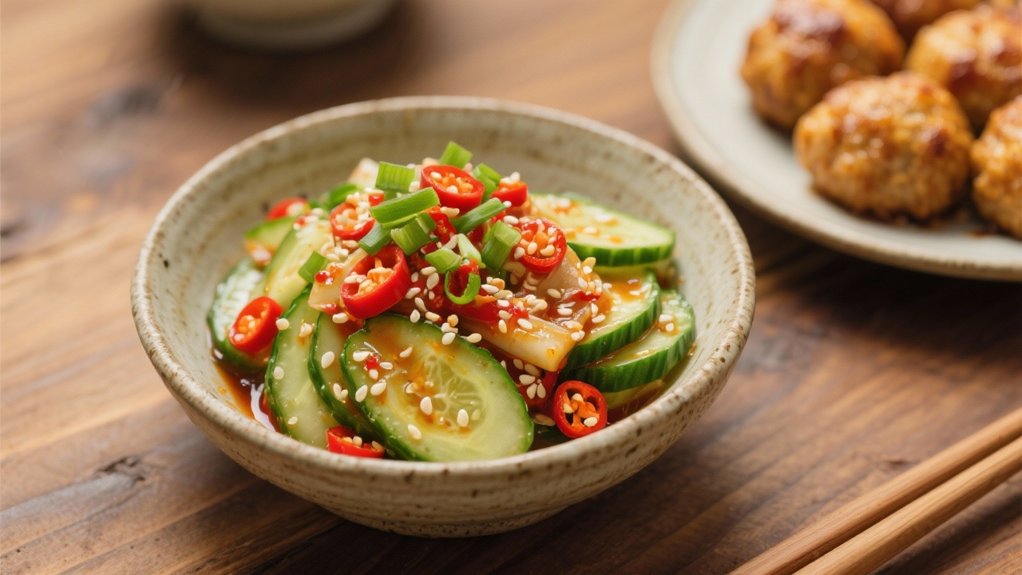 crisp tangy cucumber salad