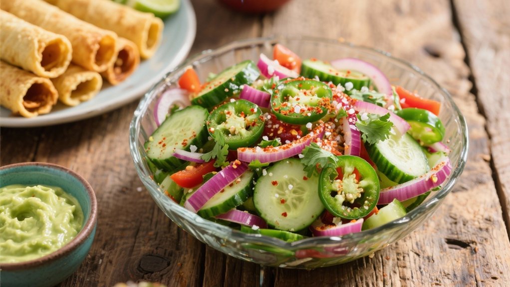 crisp tangy cucumber salad