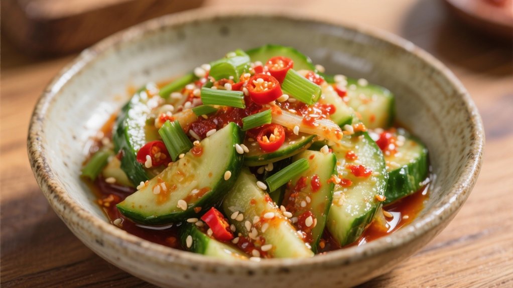 crisp tangy cucumber salad