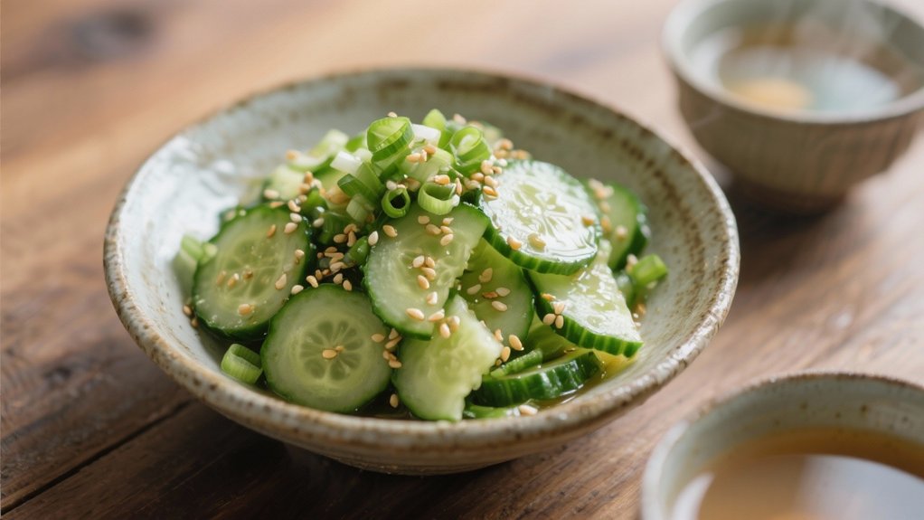 crisp tangy cucumber salad