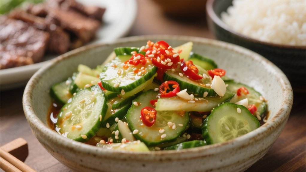 crisp tangy cucumber salad