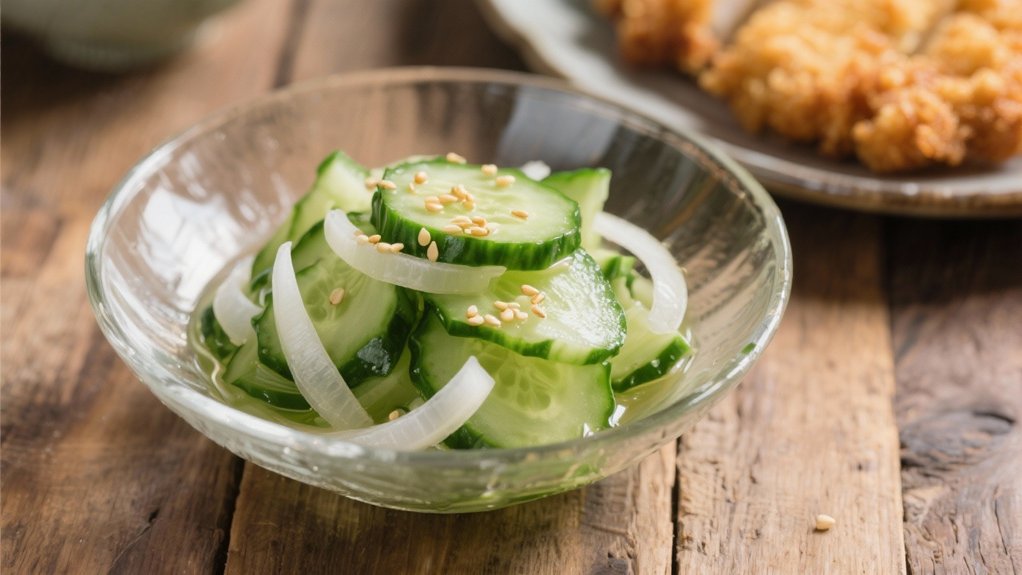 crisp tangy cucumber salad