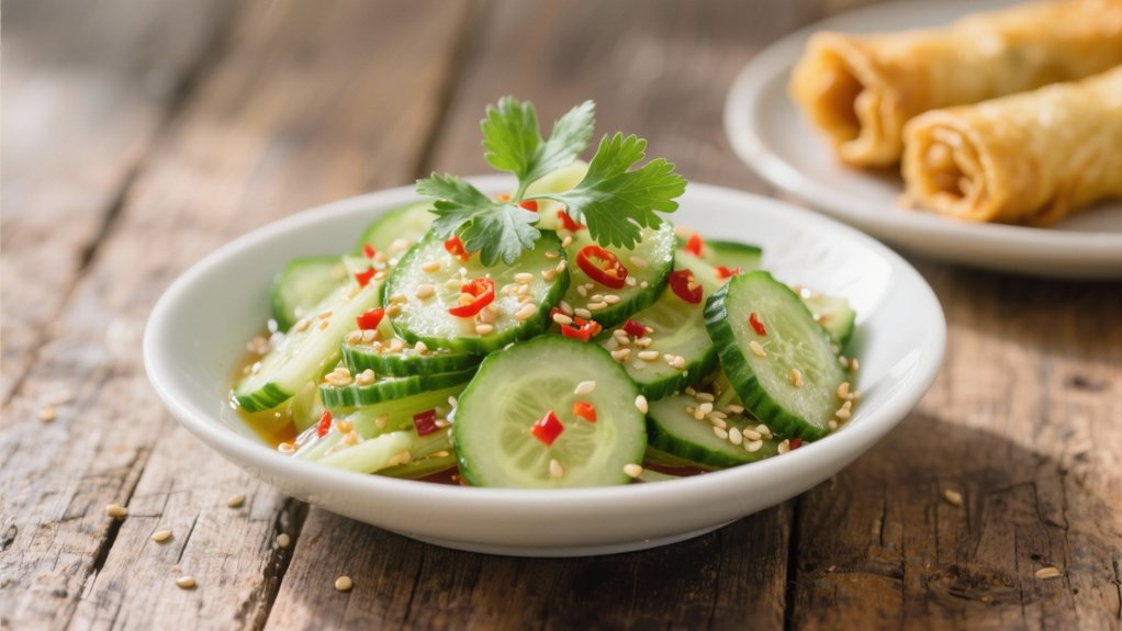 crisp tangy cucumber salad