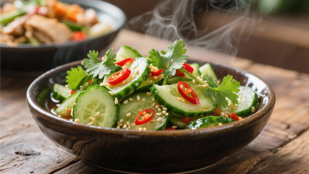 crisp tangy cucumber salad