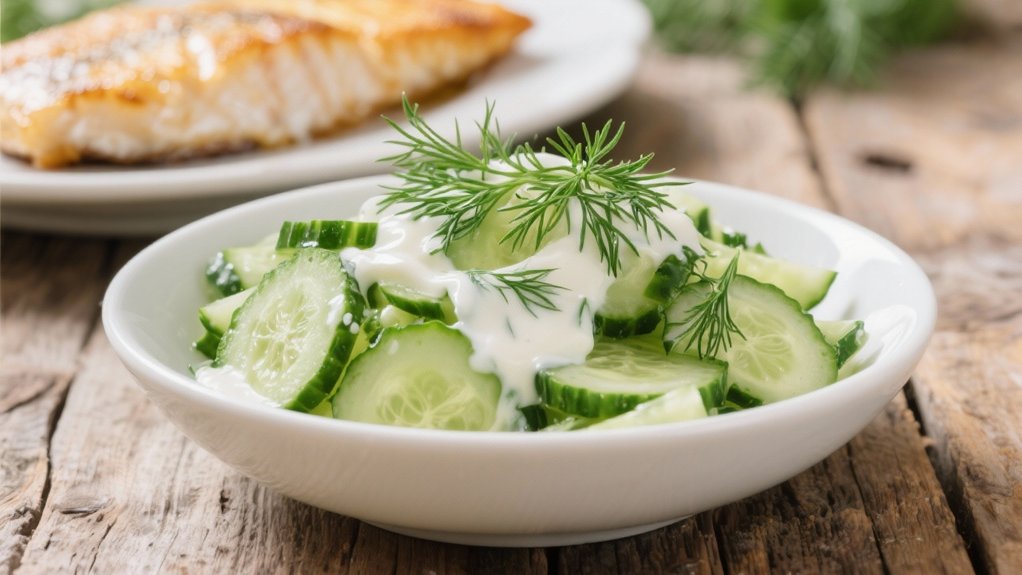 crisp tangy cucumber salad