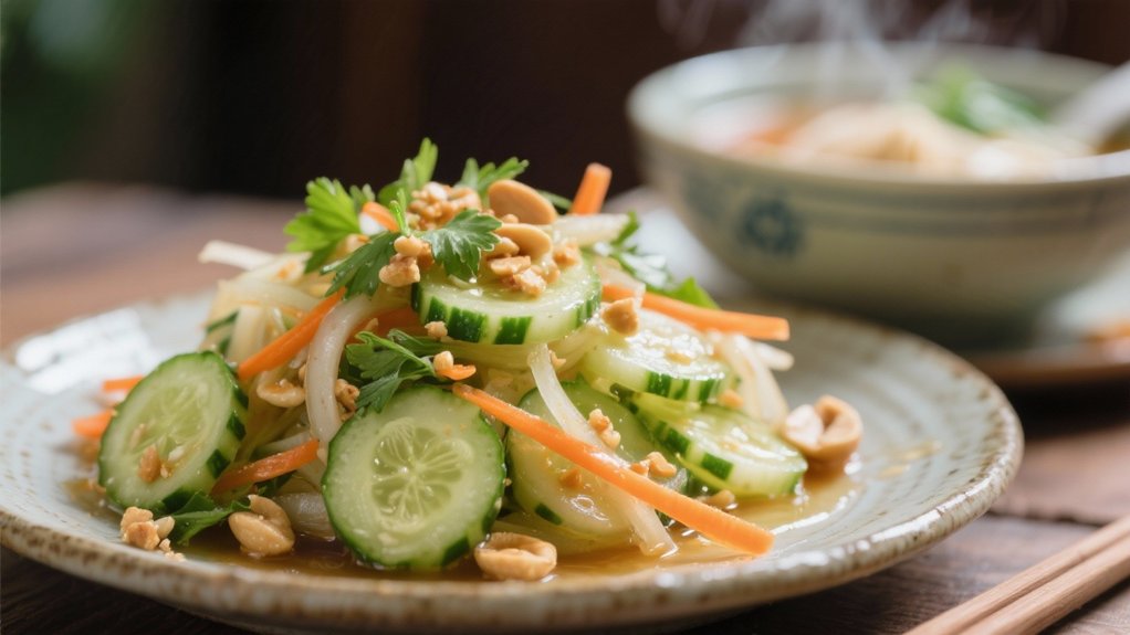 crisp tangy cucumber salad