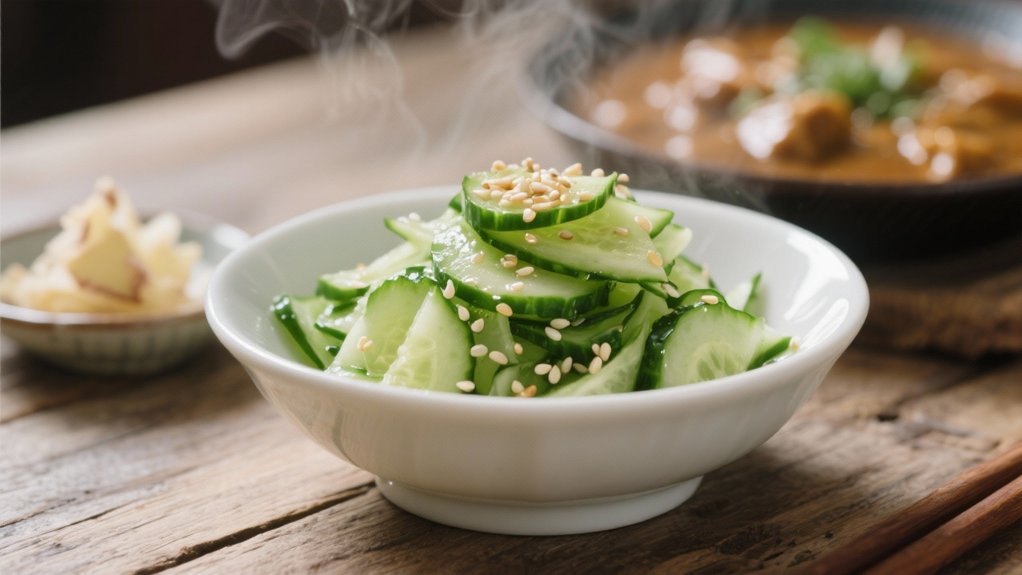 crisp tangy cucumber salad