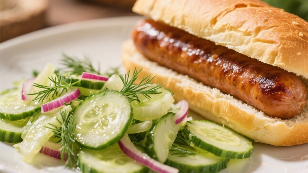crisp tangy cucumber salad