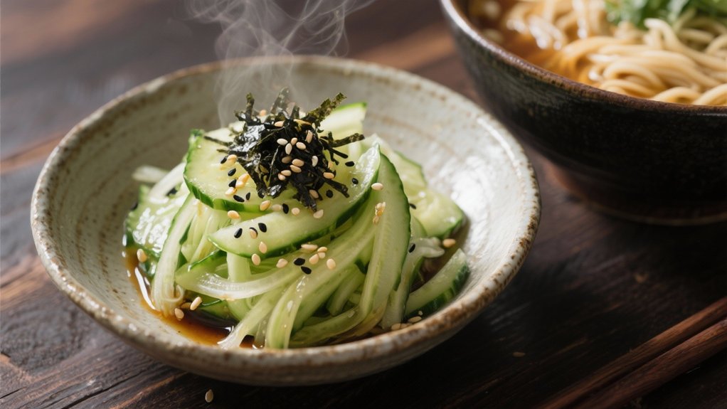 crisp tangy cucumber salad