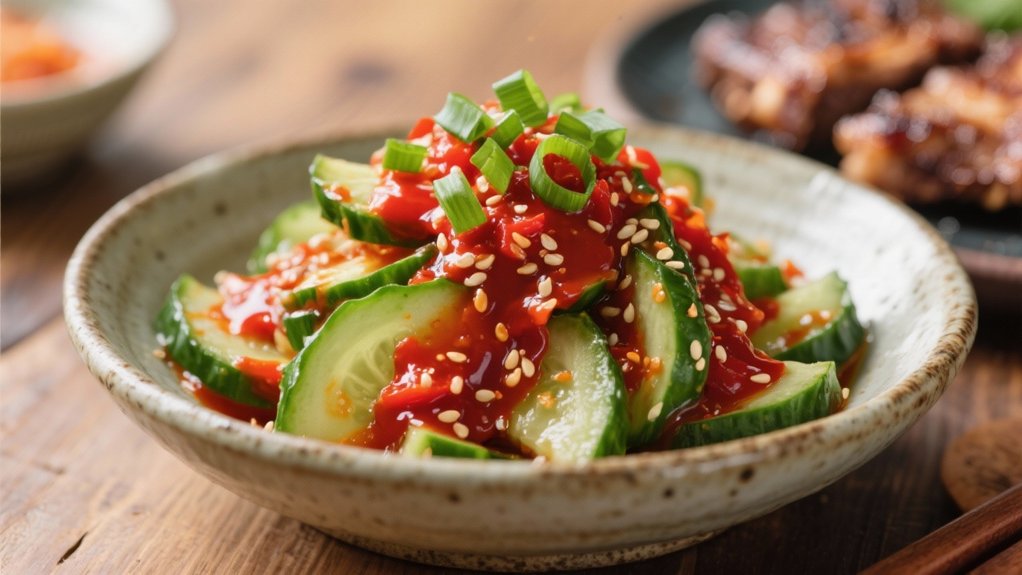 crisp tangy cucumber salad