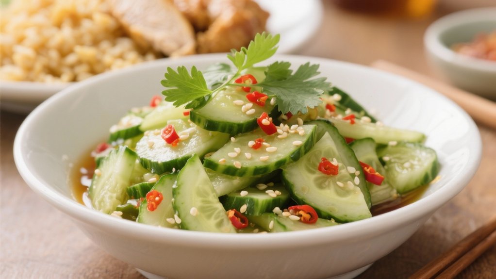 crisp tangy cucumber salad