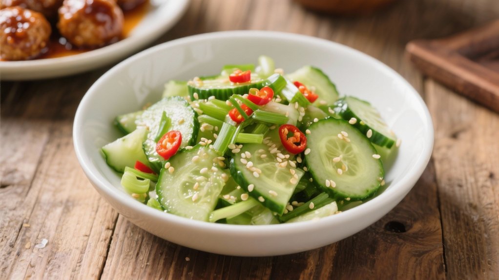 crisp tangy cucumber salad