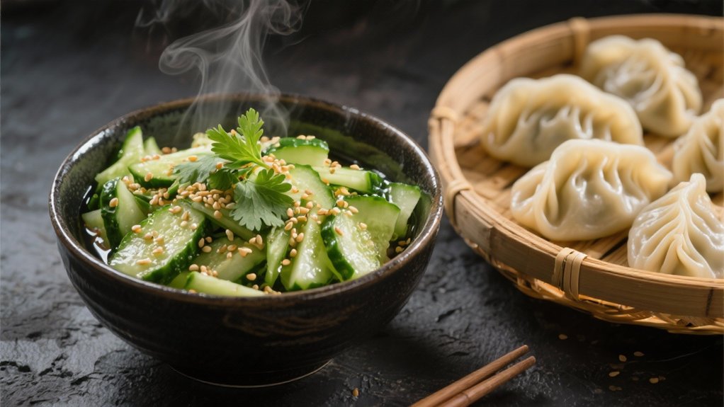 crisp tangy cucumber salad