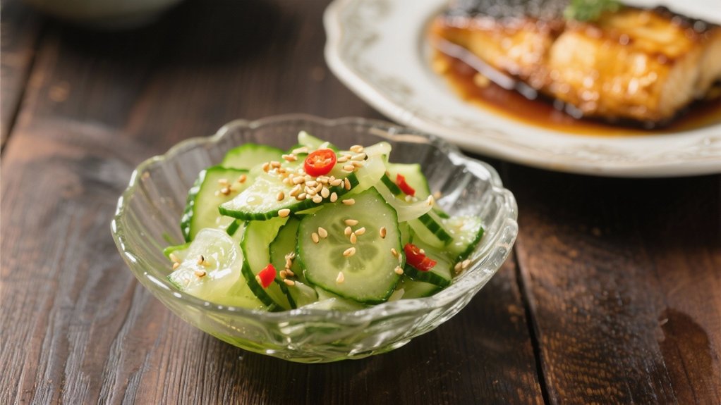 crisp tangy cucumber salad