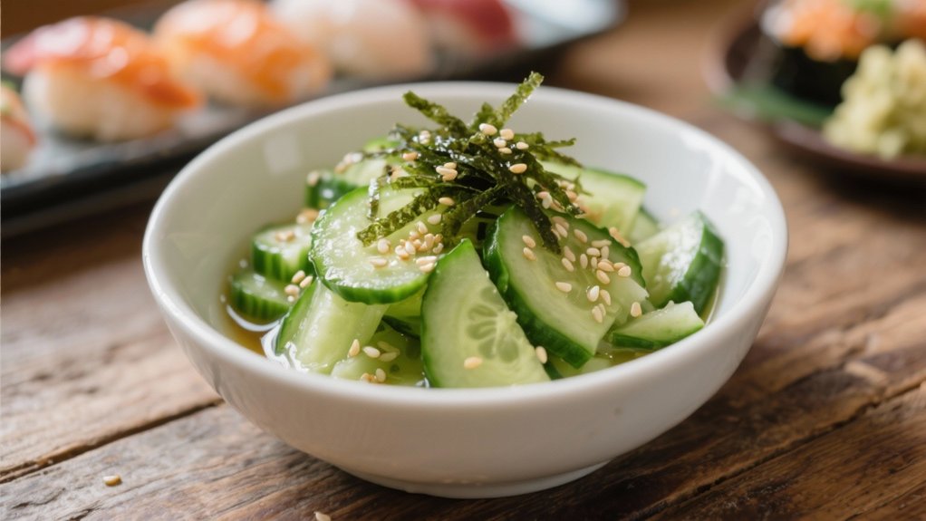 crisp tangy cucumber salad