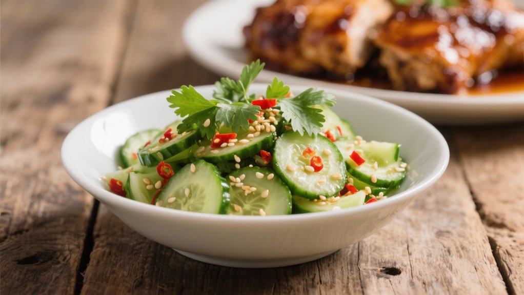 crisp tangy cucumber salad