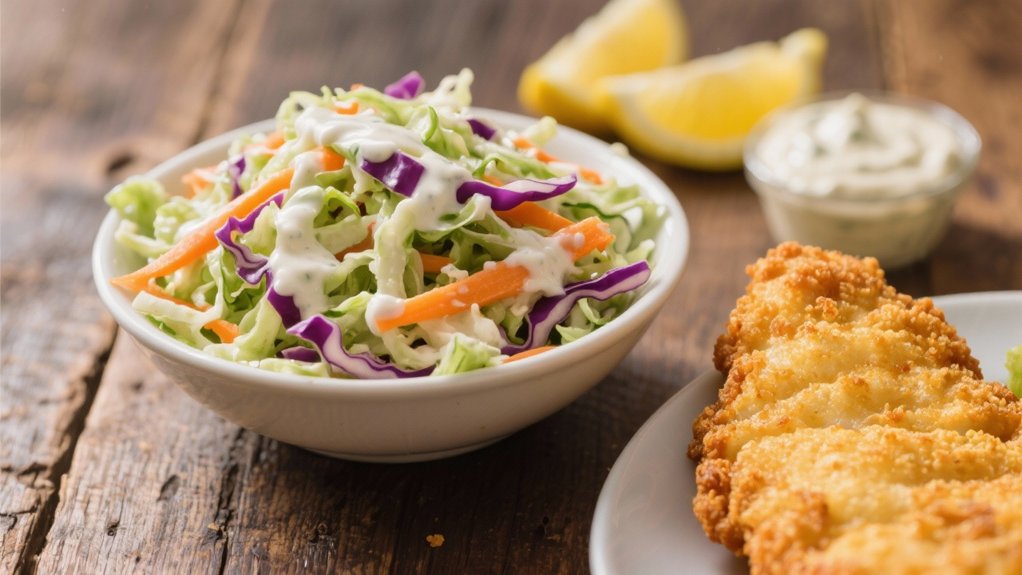 crisp tangy mayo based coleslaw