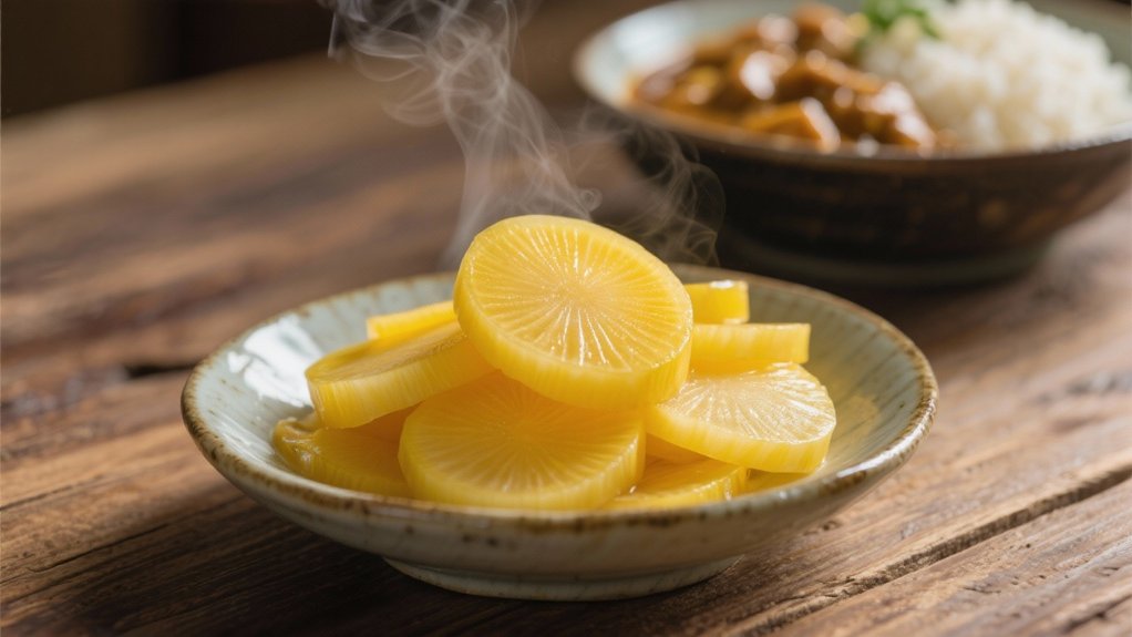 crisp tangy pickled daikon