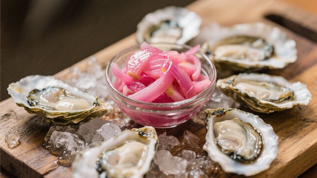 crisp tangy pickled shallots