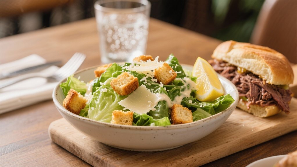 crisp tangy salad contrast