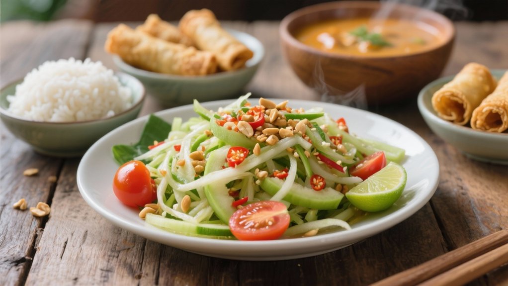 crisp tangy thai salad
