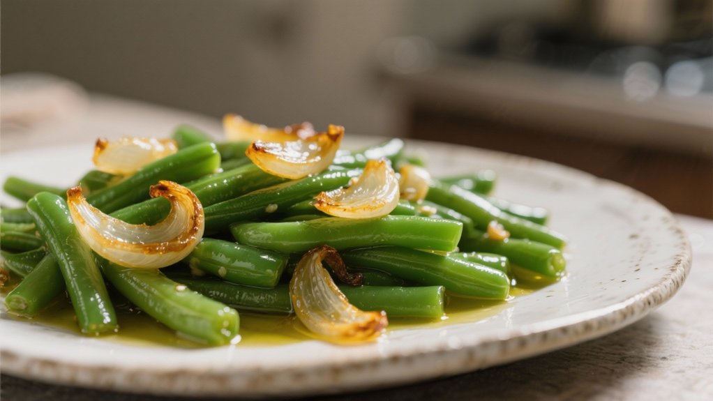 crisp tender saut ed green beans