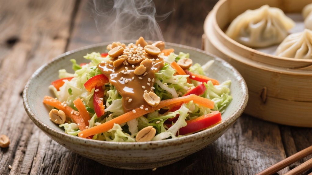 crispy asian slaw salad