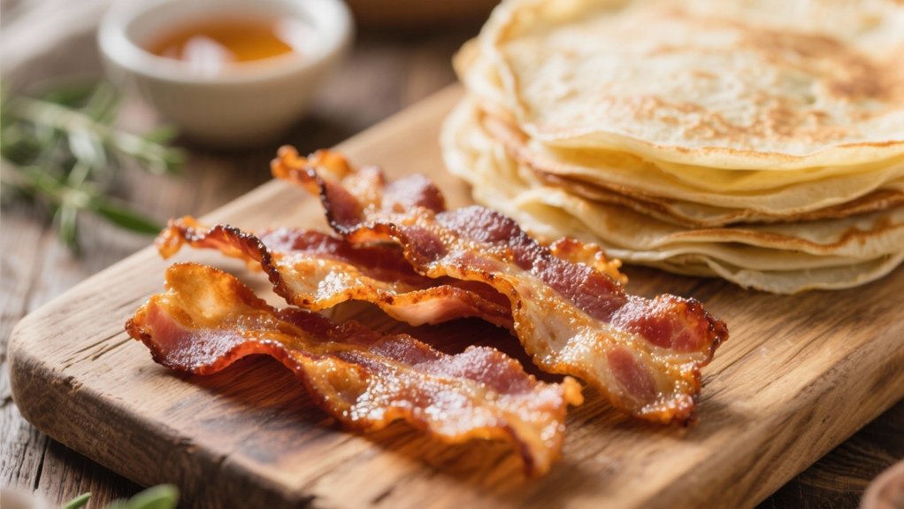 crispy bacon adds contrast