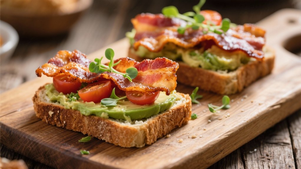 crispy bacon enhances avocado