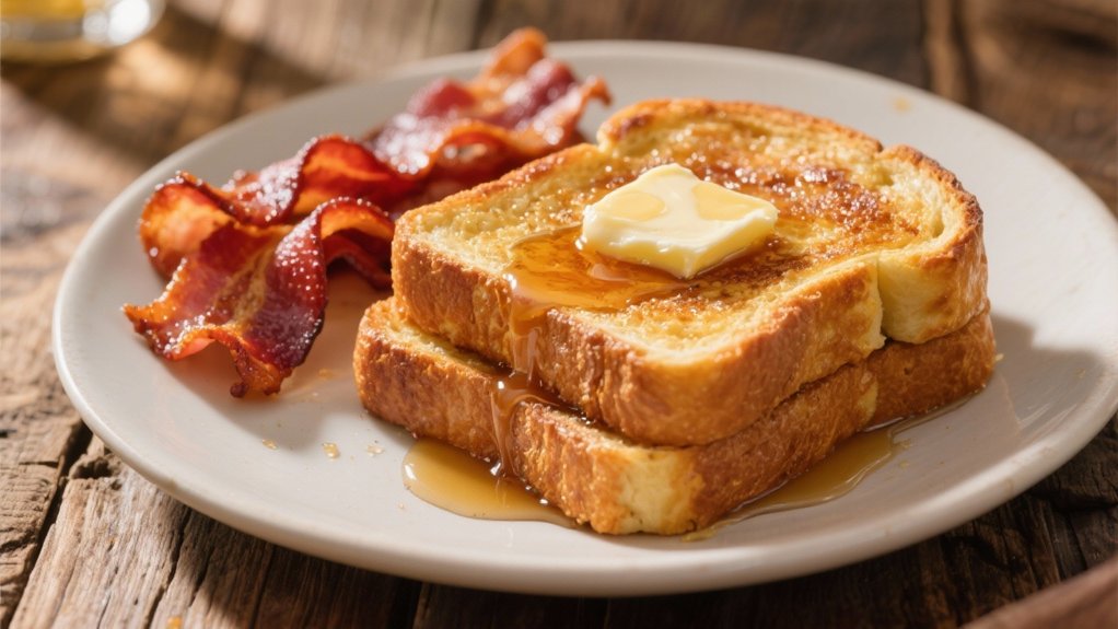 crispy bacon enhances breakfast
