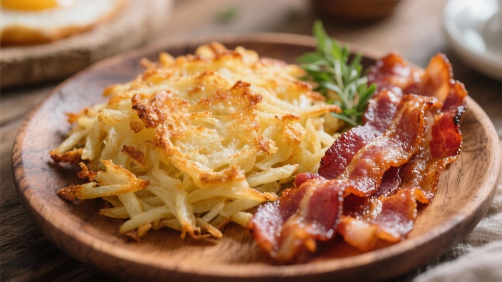 crispy bacon enhances breakfast