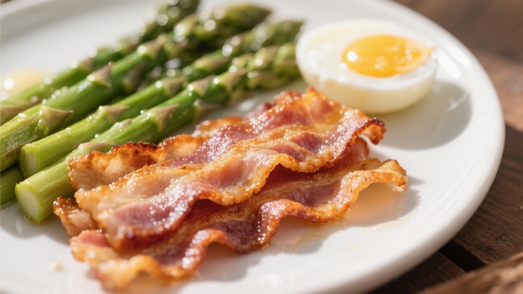 crispy bacon enhances eggs