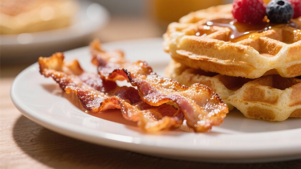 crispy bacon for waffles