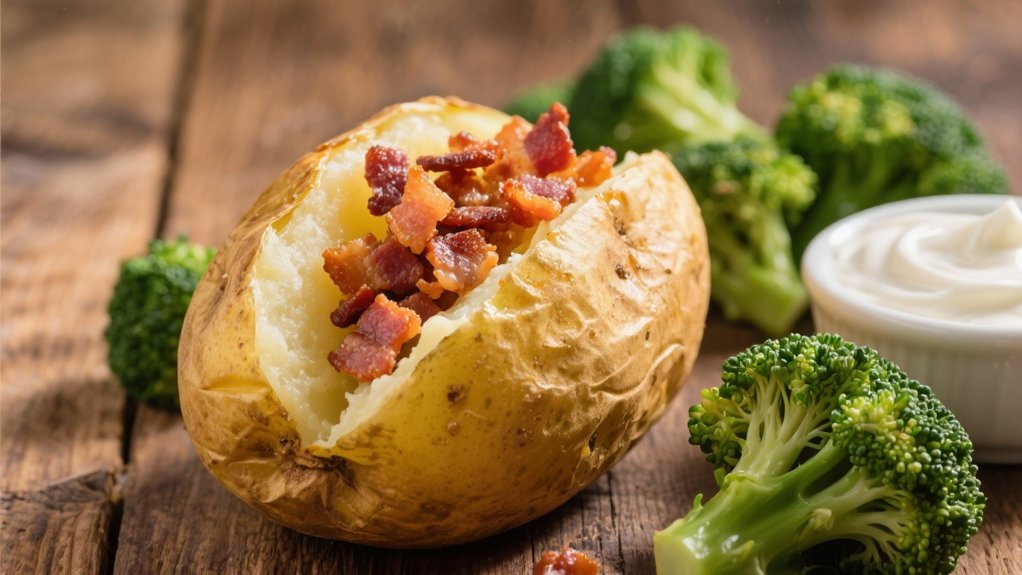 crispy bacon loaded potato