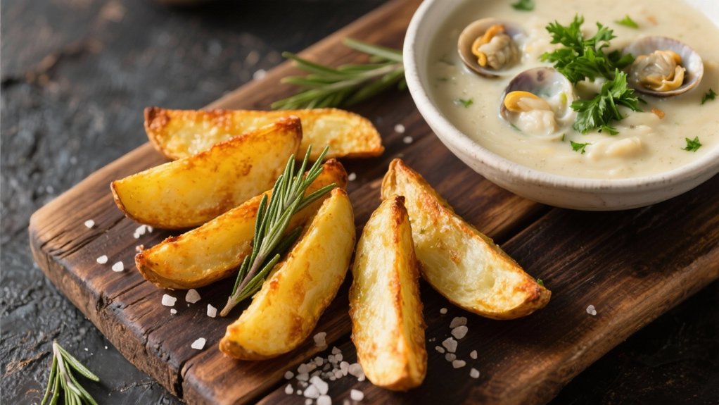 crispy baked potato wedges