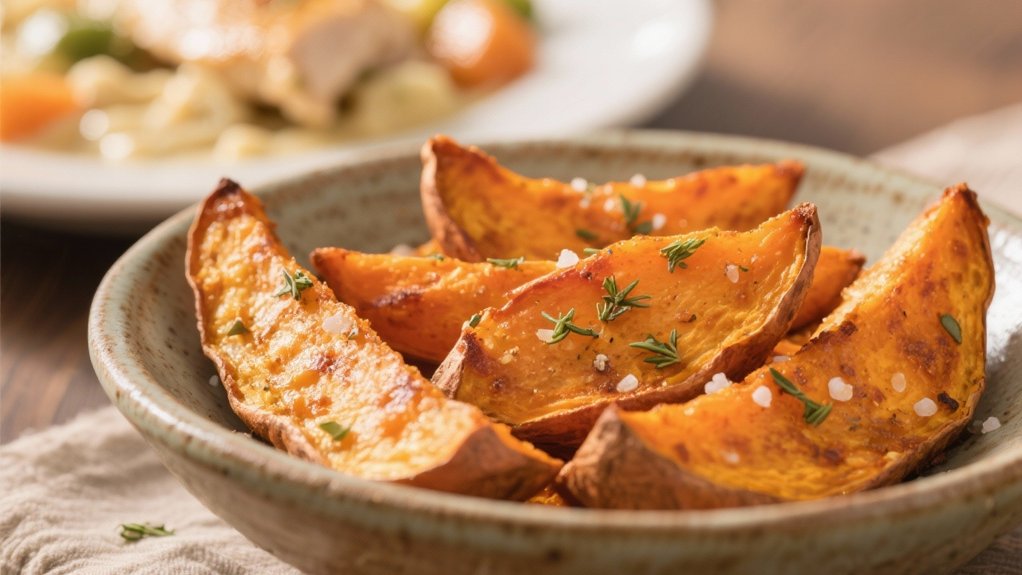crispy baked sweet potato wedges