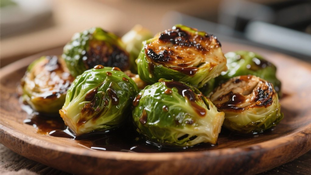 crispy balsamic brussels sprouts