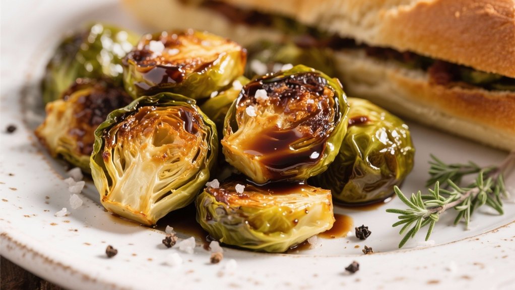 crispy balsamic brussels sprouts