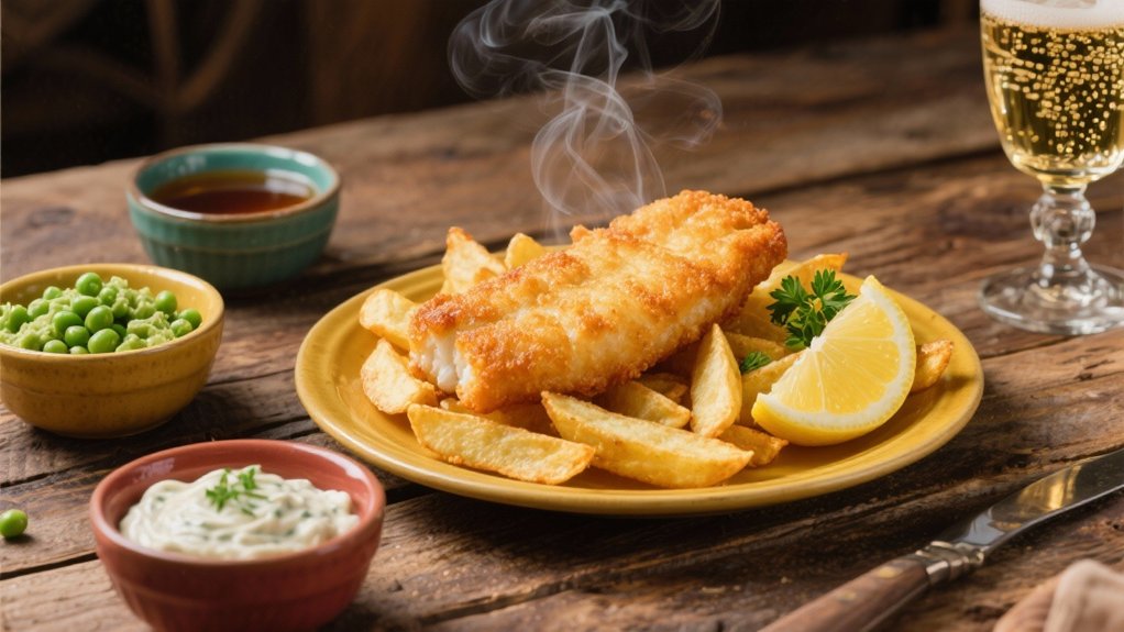 crispy battered cod fries