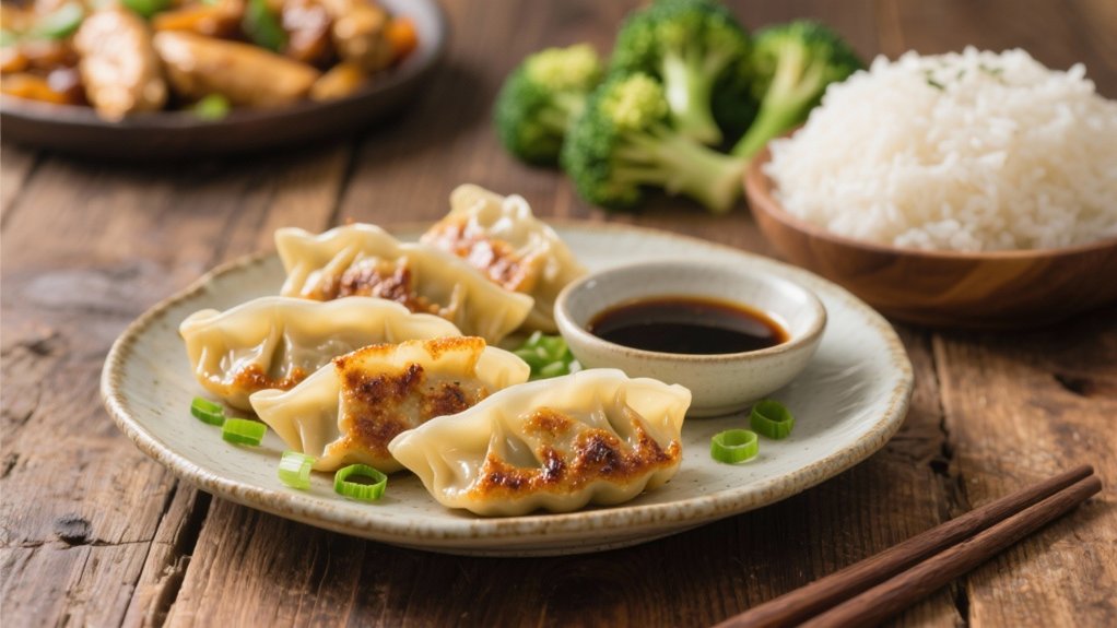 crispy bottom tender top dumplings