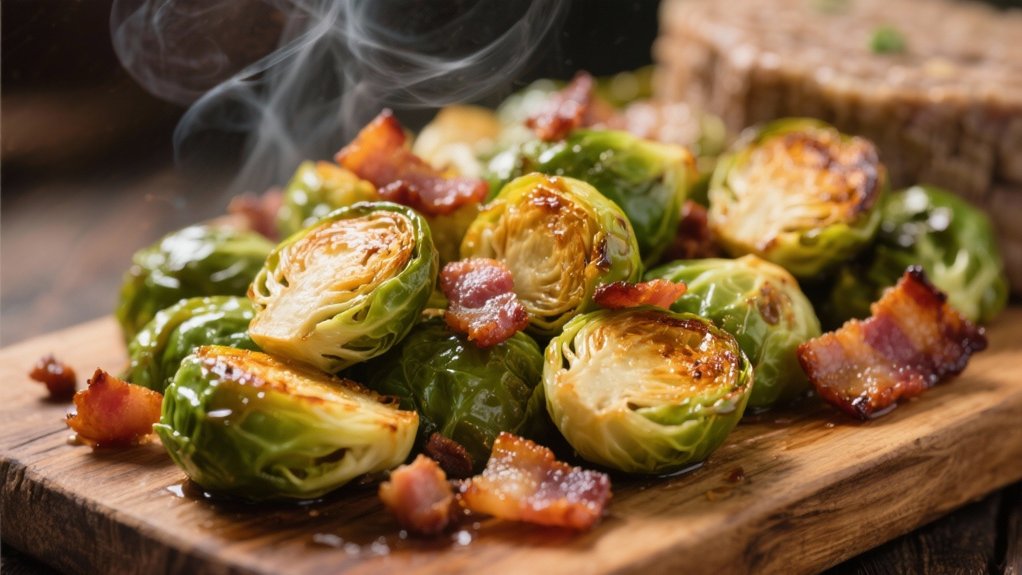 crispy brussels sprouts bacon