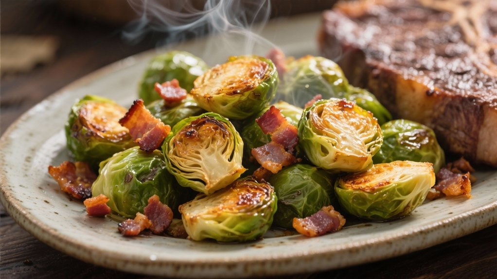 crispy brussels sprouts bacon