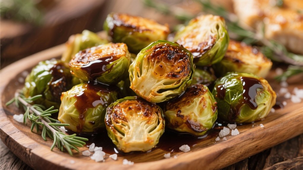 crispy brussels sprouts deliciously complemented