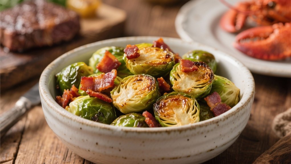 crispy brussels sprouts with bacon