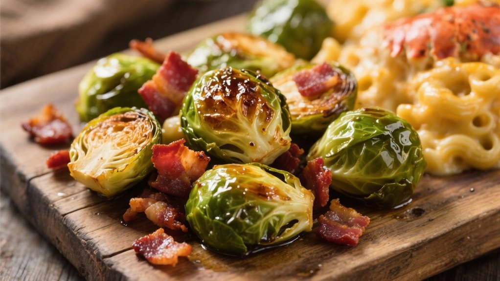 crispy brussels sprouts with bacon