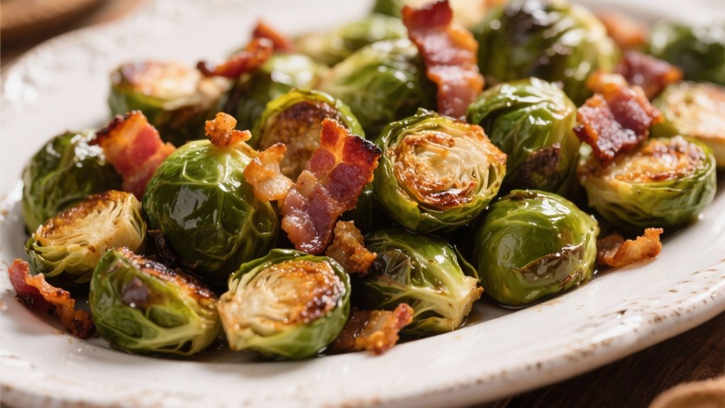 crispy brussels sprouts with bacon