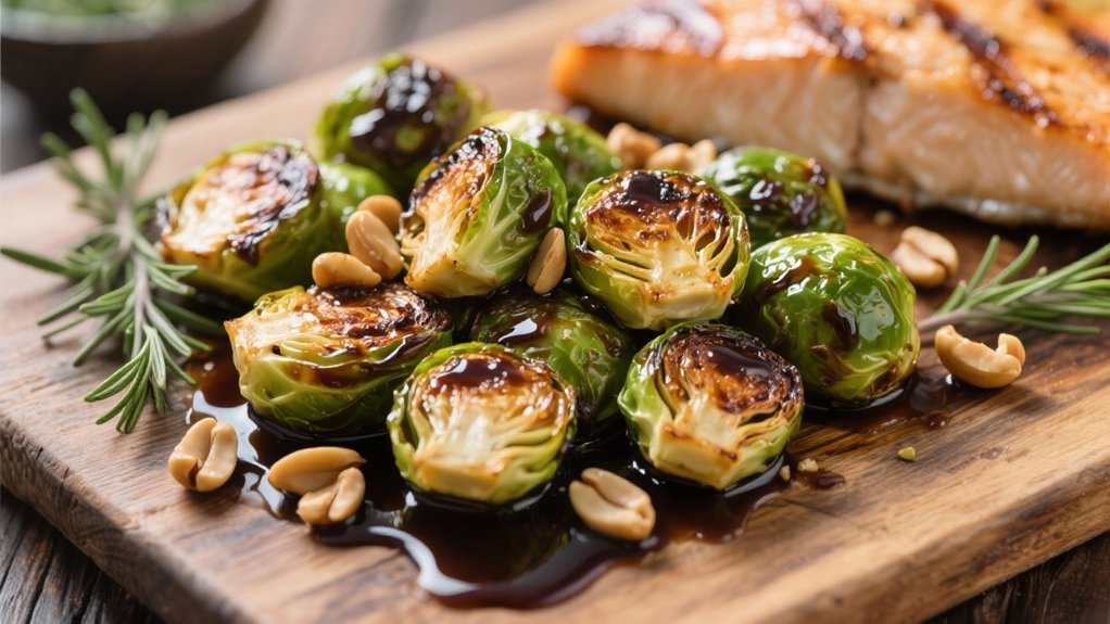crispy brussels sprouts with glaze