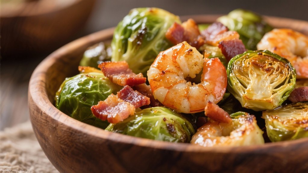 crispy brussels sprouts with pancetta