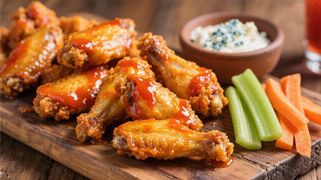 crispy buffalo chicken wings